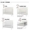Child Craft Woodland 4-in-1 Convertible Crib, Baby Crib Converts to Day Bed, Toddler Bed and Full Size Bed, 3 Adjustable Mattress Positions, Non-Toxic, Baby Safe Finish (Brushed Cotton) view 3