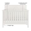 Child Craft Woodland 4-in-1 Convertible Crib, Baby Crib Converts to Day Bed, Toddler Bed and Full Size Bed, 3 Adjustable Mattress Positions, Non-Toxic, Baby Safe Finish (Brushed Cotton) view 4