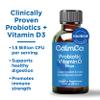 CalmCo Probiotic Vitamin D Drops - Supports Infant & Child Gut Health, Helps Reduce Gas, Colic & Fussiness, Baby Probiotic Drops with Vitamin D3, Pediatrician Recommended, Unflavored, 15ml (Pack of 1) view 3