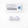 Pop Art Festive Dice with Blue Numbers D10 Aprox 16mm (5/8in) Pack of 2 Wondertrail view 1