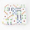 White Opaque Squared Corner Dice Multi-Color Pips D6 25mm (1in) Pack of 25 Wondertrail view 1