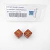 Scarlet Scarab Dice with Gold Numbers D6 Aprox 16mm (5/8in) Pack of 2 Wondertrail view 1