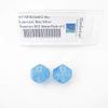 Sky Luminary Dice with Silver Numbers D12 16mm (5/8in) Pack of 2 Wondertrail view 1