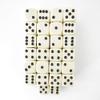 Ivory Opaque Dice with Black Pips D6 16mm (5/8in) Pack of 50 Wondertrail view 1