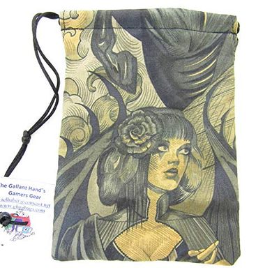 Haunted Dice Bag Cotton 7inx5in Drawstring Gallant Hands Gamers Gear