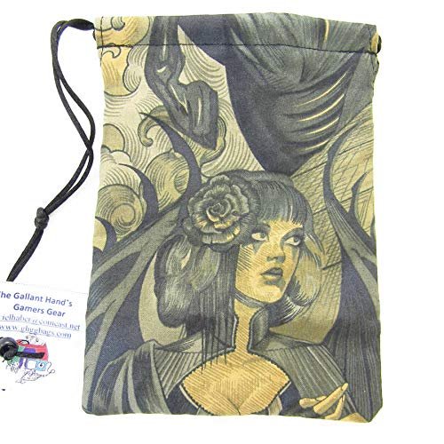 Haunted Dice Bag Cotton 7inx5in Drawstring Gallant Hands Gamers Gear