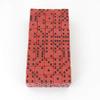 Red Opaque Squared Corner Dice Black Pips D6 16mm (5/8in) Pack of 100 Wondertrail view 1