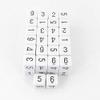 White Opaque Dice with Black Numbers D6 Aprox 16mm (5/8in) Pack of 50 Wondertrail view 1