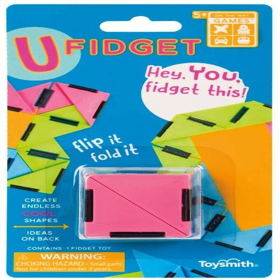 U-Fidget Shape Shifting Multi Colored Folding Toy Set of 2