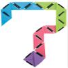 U-Fidget Shape Shifting Multi Colored Folding Toy Set of 2 view 3
