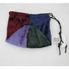 Multi Dark Color Velvet Dice Bag 7inx5in Drawstring Gallant Hands Gamers Gear view 1