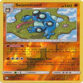 Seismitoad - 117/236 - Rare - Reverse Holo - Cosmic Eclipse