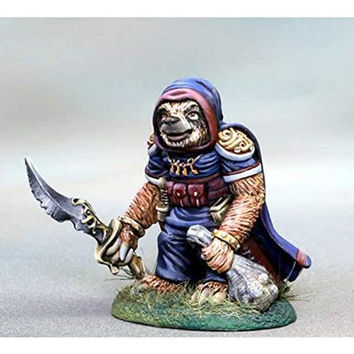 Sloth Rogue with Sword Miniature Critter Kingdoms Dark Sword Miniatures
