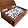Alex Cramer Double 9 Dominoes Set for Adults with Spinners. Domino Set in Black Walnut Case. Holds 55-Piece Set of Dominoes (Dominos Set) view 2