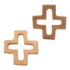10pcs Natural Wooden Cross Children's Toy Pendant Pure Natural Beech Wood Animal Shape Toys for Handmade Home Decoration Crafts (10 pcs) view 4