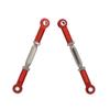 2PCS Treehobby RC Front Rear Metal Adjustable Steering Linkage Servo Link 80-100mm Pull Rod Compatible with traxxas Slash 4x4 5807 Stampede HQ727 1/10 RC Car Upgraded Parts,Red view 4