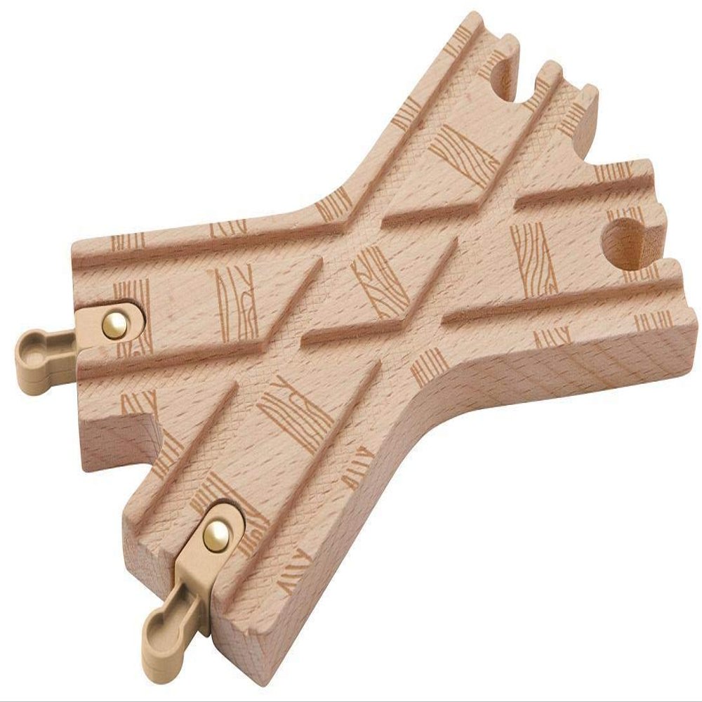 Thomas Wooden Crossing X Switch Track (1 Piece) Train Track Pack Loose