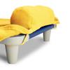 Rollee Pollee Nap Sac Roll-Up Toddler Blanket with Attached Pillow  Soft Fleece Preschool Nap Mat for Daycare or Travel  Machine Washable  Yellow view 3
