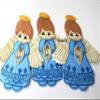 10pc Mi Bautizo Boy Girl Angel with Halo Wings Necklace Ooki Foam Decor Baptism Sign Recuerdo para Bautizo Centerpiece Angel with Halo Angel con Halo Angels EVA (Boy) view 2