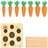 Ancaixin Montessori Toys for Babies 6-12 Months, Wooden Toys for 1 Year Old Boys and Girls, Educational Carrot Harvest Toy for Toddlers, Shape Sorting Matching Puzzle, Developmental Birthday Gifts view 3