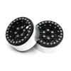 QUE-T 1.9inch RC Rock Crawler Metal Beadlock Wheel Rims for TRX4 SCX10 90046 D90 Pack of 4 (Black) view 4