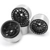 QUE-T 1.9" RC Crawler CNC Metal Beadlock Wheel Rims for 1/10 Axial Scx10 D90 D110 TRX-4 (Black) view 4
