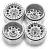 Que-T 1.9" RC Crawler CNC Metal Beadlock Wheel Rims for 1/10 Axial Scx10 D90 D110 TRX-4 (Silver) view 4