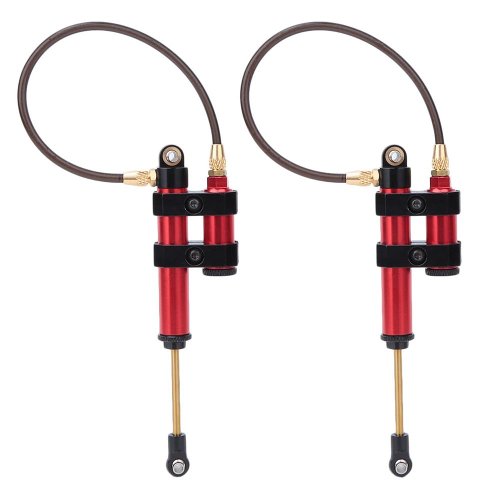 2pcs RC Shocks, RC Car Internal Spring Negative Pressure Shock Damper with Spring Absorber Springs Adjustable Damper Gun Compatible for SCX10 D90 1/10 RC Car(Red-110m) 110Mm Shocks