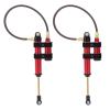 2pcs RC Shocks, RC Car Internal Spring Negative Pressure Shock Damper with Spring Absorber Springs Adjustable Damper Gun Compatible for SCX10 D90 1/10 RC Car(Red-110m) 110Mm Shocks view 1