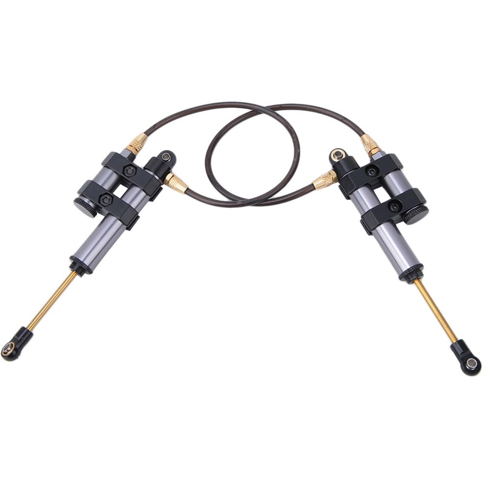 2pcs RC Car Internal Spring Negative Pressure Shock Damper with Spring Absorber Springs Adjustable Damper Compatible for SCX10 D90 1/10 RC Car(-100m) Rc Shocks Shocks