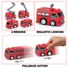 ArtCreativity Mini Pullback Fire Truck Toys (Bulk Pack of 24) Firefighter Birthday Party Supplies, Firetruck and Fireman Party Favors, Goodie Bag Fillers for Kids Ages 3+ view 4