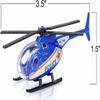 ArtCreativity Diecast Helicopter Toy - Pack of 4 - Police, Fire Engine, EMS, and Military Diecast Toy Choppers with Spinning Propellers, Birthday Party Favors for Boys and Girls view 3