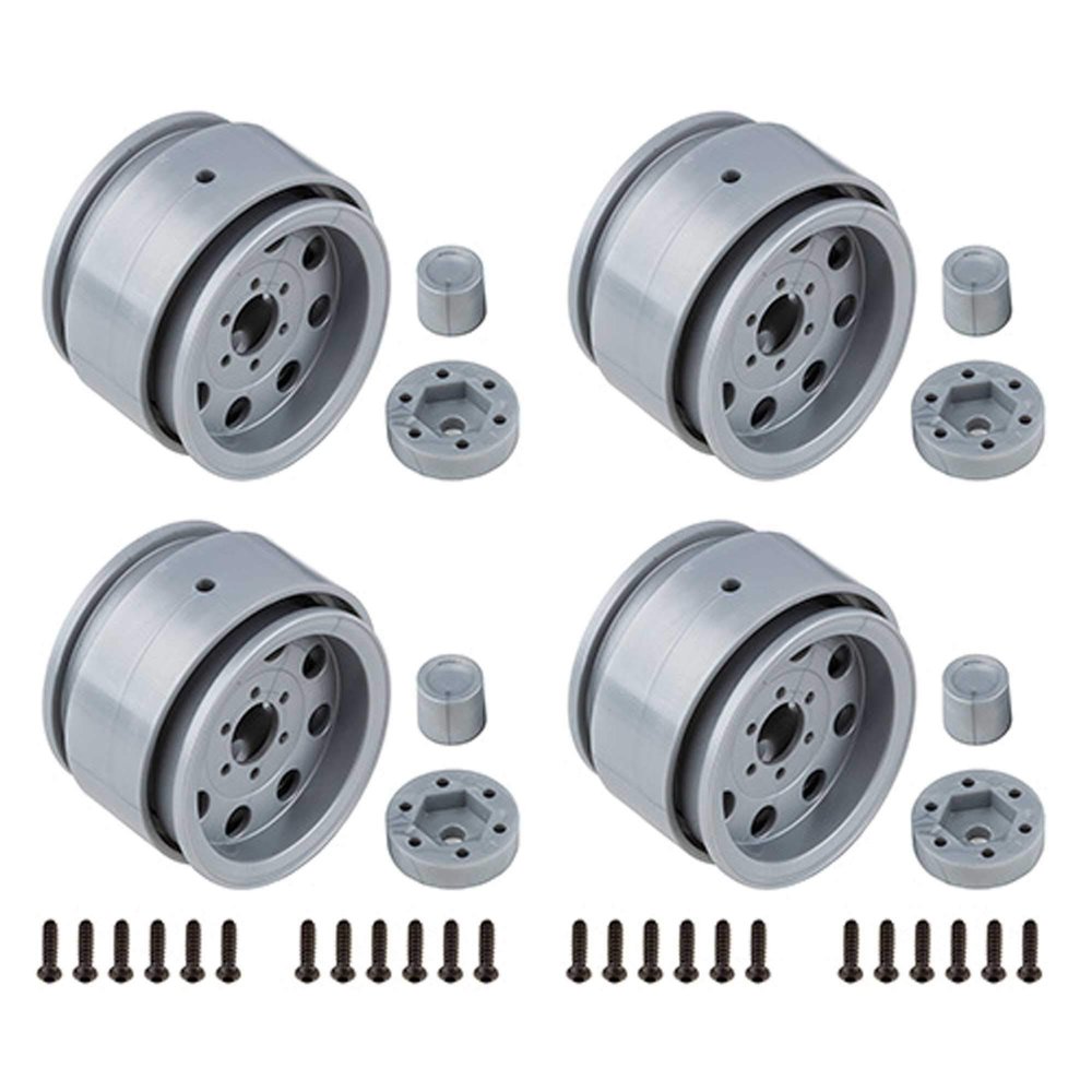 Team Associated The Ocho 1.90" Wheels, Silver (2): Enduro, ASC42108