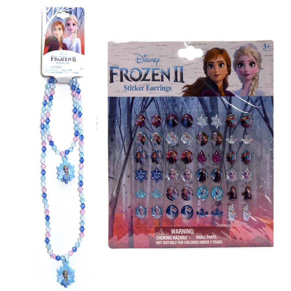 Disney Frozen II Sticker Earring Set (Light Blue, Elsa)