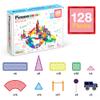 PicassoTiles 128pcs Magnetic Race Car Track Building Block Educational Toy Set Tiles Magnet Playset 3 LED Car STEM Learning Construction Kit Fine Motor Skill Training Brain Development for Kids Age3+ view 2