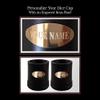 Alex Cramer Company Golden Gate Dice Cup Set of 2 with 10 Tuxedo Dice, a Drawstring Pouch and a Book of Dice Games (Includes Liar's Dice) (Dice Cup Set with Personalized Brass Plates) view 2