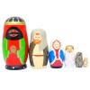 Moonmo - Nesting Doll Holy Family -The Nativity Family Wooden Nesting Dolls Matryoshka Nativity Figurines-Set of 5 Dolls (Brown) view 3