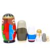 Moonmo - Nesting Doll Holy Family -The Nativity Family Wooden Nesting Dolls Matryoshka Nativity Figurines-Set of 5 Dolls (Brown) view 4