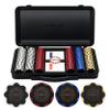 SLOWPLAY Nash 14g Clay Poker Chip Set for Texas Hold'em, 300 PCS [Blank Chips - Black Gold Edition] Features a Premium Case with Durable German Polycarbonate Shell view 1