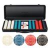 SLOWPLAY Nash Ceramic Poker Chips Set for Texas Hold'em, 500 PCS [Blank Chips], 39mm & 10g Each | Features a High-end Chip case with Extra Durable German Polycarbonate Shell view 1
