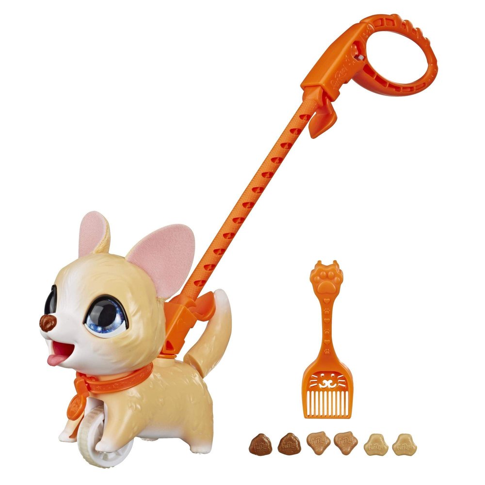 FurReal Friends Poopalots Lil Wags Interactive Pet Toy, Connectible Leash System, Ages 4 and Up