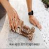 Wood Trick Hot Rod Wooden Model Car Kit to Build - Rides up to 32 feet - Detailed - 3D Wooden Puzzles for Adults to Build - Engineering DIY Mechanical Wood Model Kits for Adults view 2