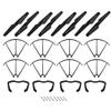uxcell ABS Propeller CW CCW 4 Pair + 8 Guard Cover + 4 Landing Skid for SYMA X5C X5SC Quadcopter Drone Black view 1
