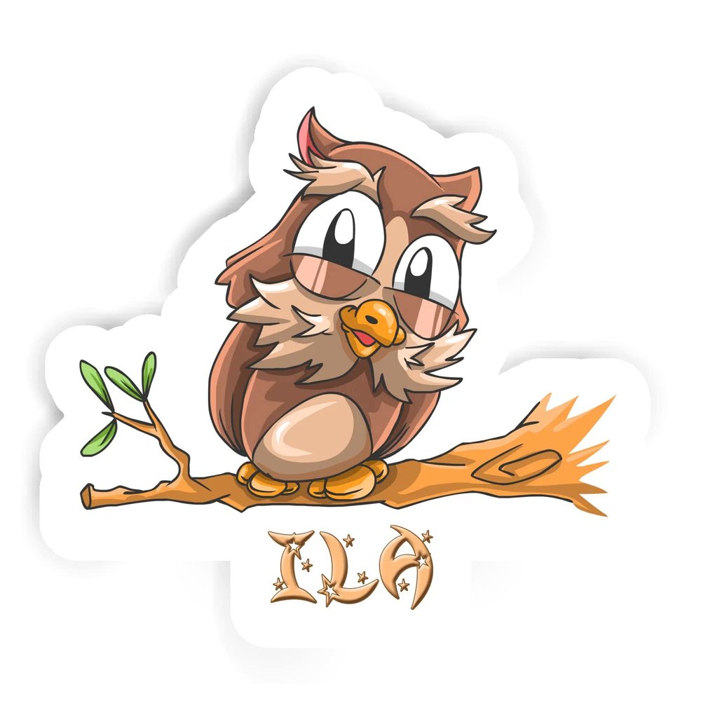 Ila Owl Sticker (Large, 14x9.8 inch)