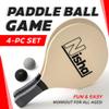 Nisha - Paddle Ball Set, Complete Set with 2 Pro Balls, 2 Rackets and Paddle Grips, Interactive Indoor, Outdoor and Beach Game, Comes in a Durable Plastic Case view 2