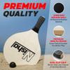 Nisha - Paddle Ball Set, Complete Set with 2 Pro Balls, 2 Rackets and Paddle Grips, Interactive Indoor, Outdoor and Beach Game, Comes in a Durable Plastic Case view 3