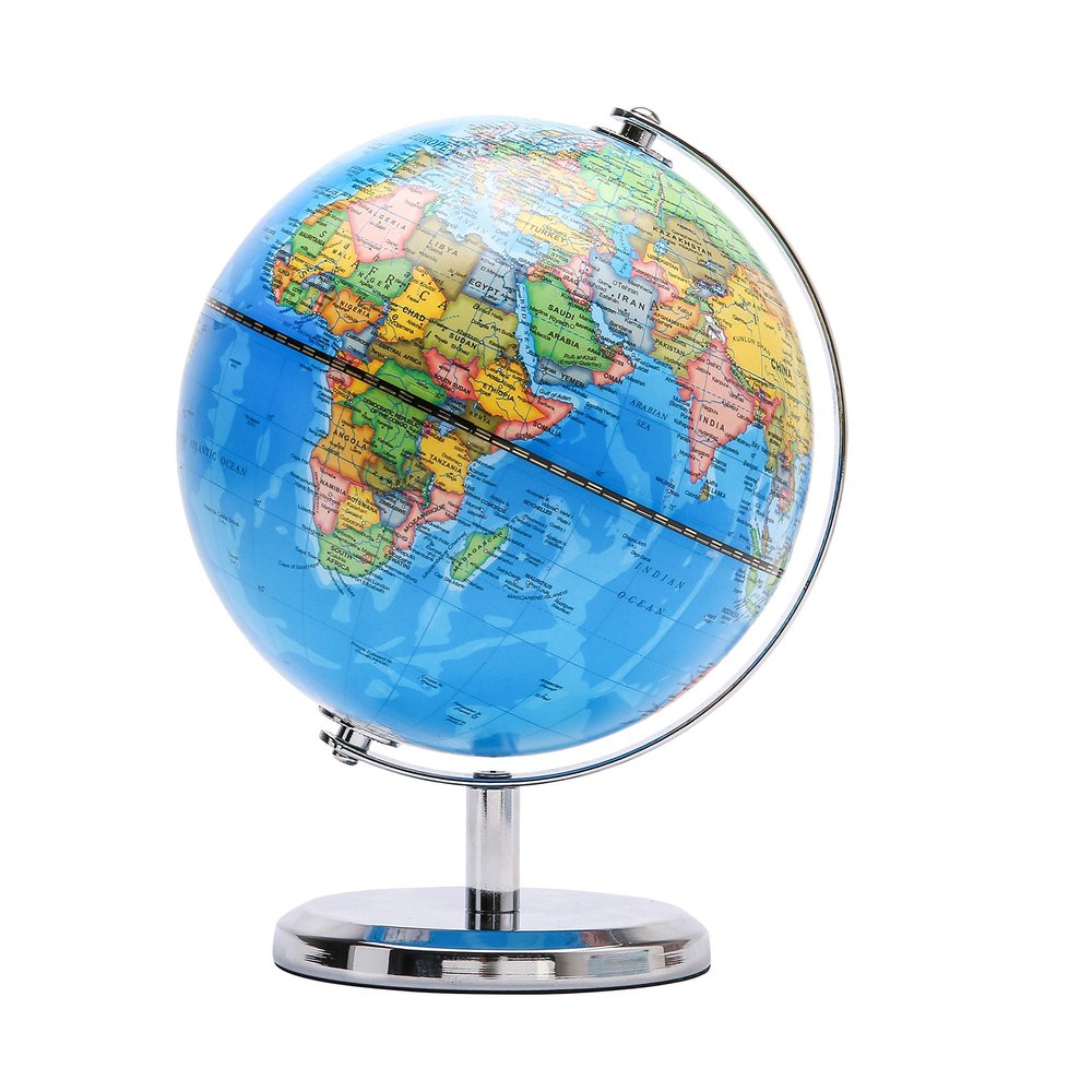 Exerz World Globe Dia 5.5-inch (14cm)- Mini Globe Political Map - Educational/Geographic