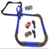 Tracer Racers Remote Control Cordless Glow in The Dark High-Speed Super 8 Speedway Track Set with Two Cars for Dual Racing, Glow Blue view 2