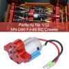 GoolRC Metal Gearbox 380 Brushed Motor Speed Change Replacement for 1/12 MN-D90 FJ-45 RC Car Parts (Red) view 3