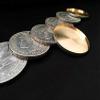 blue-ther Morgan Dollar Shell and Coin Set (5 Coin +1 Head Shell+1 Tail Shell) Magic Coin Magic Tricks Illusions Close up Fun view 4
